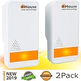 Ultrasonic Pest Repeller - (2 Pack) Electronic Plug in Best Repellent - Pest Control - Get Rid Of - Rodents Squirrels Mice Rats Insects - Roaches Spiders Fleas Bed Bugs Flies Ants Mosquitos Fruit Fly!
