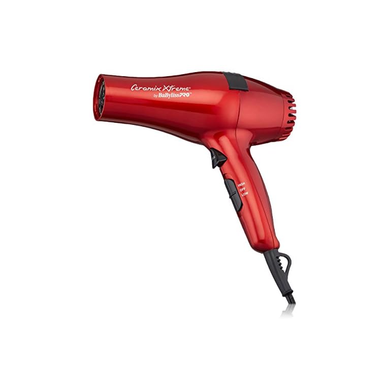 BaBylissPRO-Ceramix-Xtreme-Dryer-Red BaBylissPRO Ceramix Xtreme Dryer, Red, 1 Count