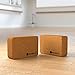 Mandelbrot X Yoga Block | 2-Pack Cork Blocks Eco Friendly, Sustainable, Slim Design for Yoga, Pilates, Strength, Balance, and Flexibility - 3 in x 6 in x 9
