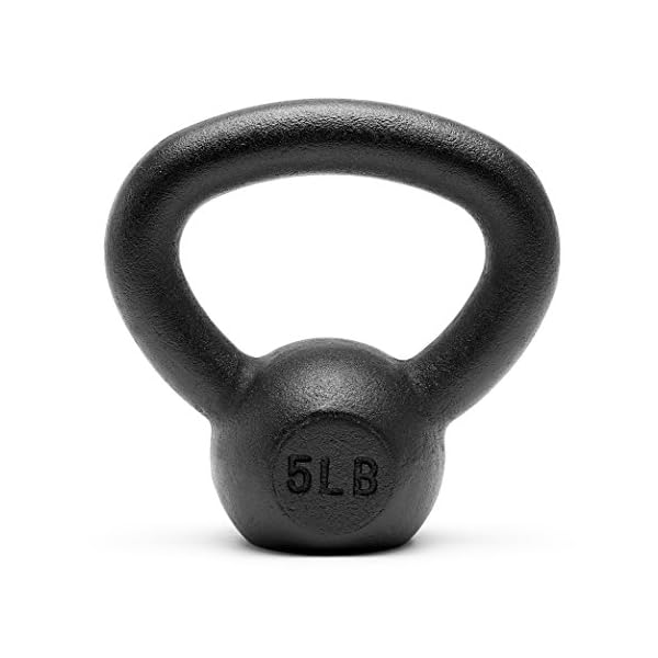 Unipack Premium Powder Coated Solid Cast Iron Kettlebell Weights 5, 10, 15, 20, 25, 30, 35, 40, 45 lbs
