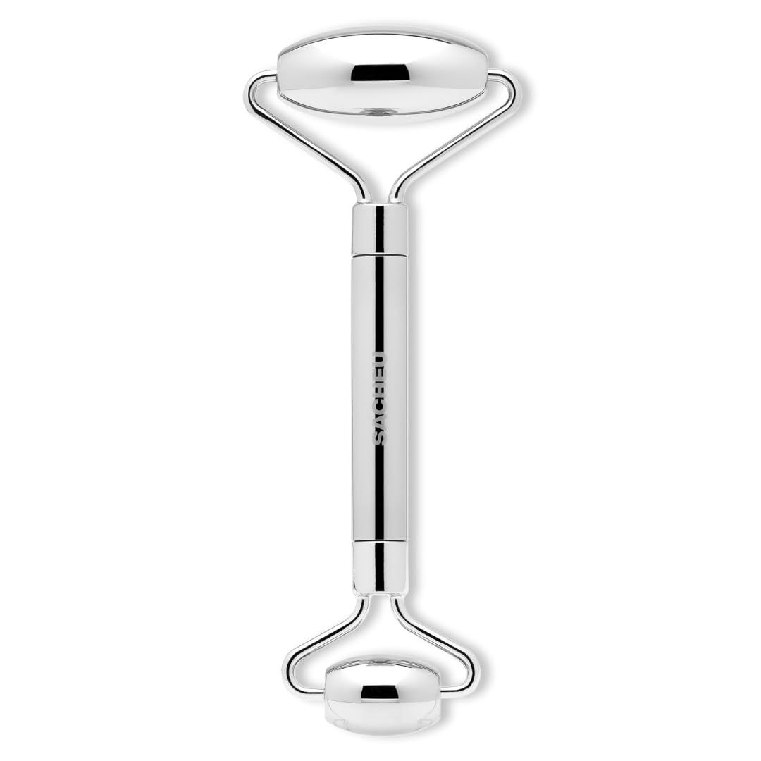 Sacheu Facial Roller - Stainless Steel Facial Rollers for Aging Skin - Face Roller for Wrinkles and Lifting - Massaging Face Tool Depuffs, Lifts and Firms Your Skin - Face Tools for Skincare - 1 pc