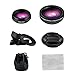 Cell Phone Camera Lens TURATA 2 in 1 Professional HD Camera Lens Kit 0.45X Super Wide Angle & 12.5X Macro Lens for iPhone 8 7 6s 6s Plus 6 Plus 5s & Most Smartphone, Tablet