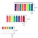Selizo 840 Pcs Page Flags Markers Sticky Tabs with Assorted Neon Colors