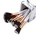 Tenmon PU Material Marble Design Makeup Brush Holder for Concealer Brush Eye Shadow Brush Angled Liner Brush Eyeliner Brush Blending Brush