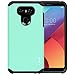 J&D Case Compatible with LG G6 / LG G6 Plus, Heavy Duty Dual Layer Hybrid Shock Proof Protective Rugged Bumper Case, Mint