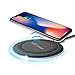 Yootech Wireless Charger, Ultra Slim Wireless Charging Pad for iPhone X, iPhone 8/8 Plus,Samsung Galaxy S8/S8 Plus,S7/S7 Edge,Note 8(with all Qi enabled phones) (No AC Adapter)(Sleep-friendly)