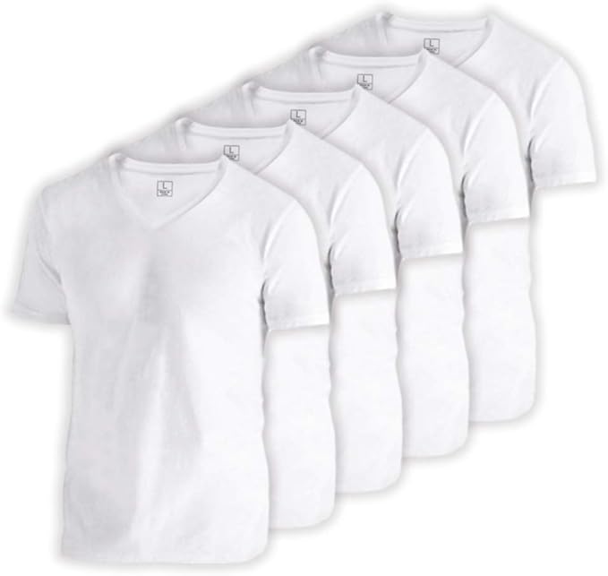 Amazon インナーシャツ メンズ Tシャツ 肌着 5枚組 半袖 Vネック ホワイト 下着 綿100 速乾防臭 サラッとした肌触り インナーシャツ 通販