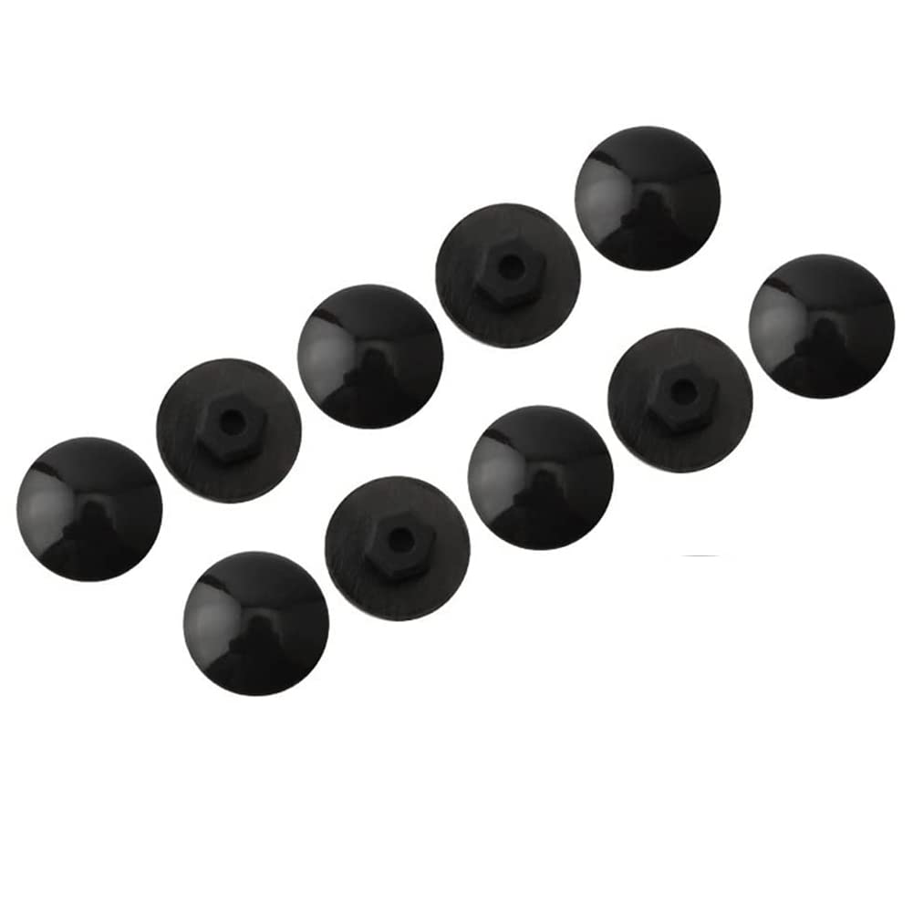 Bike Headset Cap, Asudaro 10 Pcs Outdoor Dustproof Bike Rubber Stem Screw Cap Bike Bolts Parts M6 Screw Bicycle Headset Cap M6 Screw Bike Stem Top Cap Covers Universal Fit For Most Bicycle