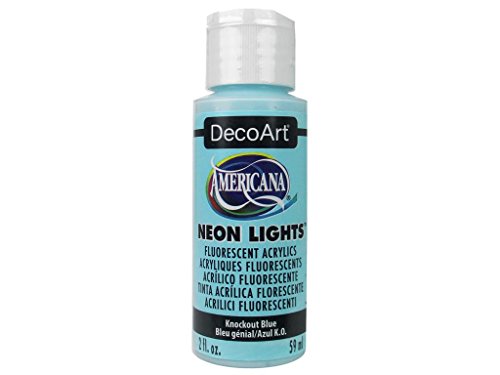DecoArt DECDA-3.344 Americana Neon Lights Acry Knock Out Blue, 2 oz