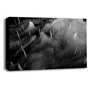 Black and White Energy Wave Pictures Home Wall...