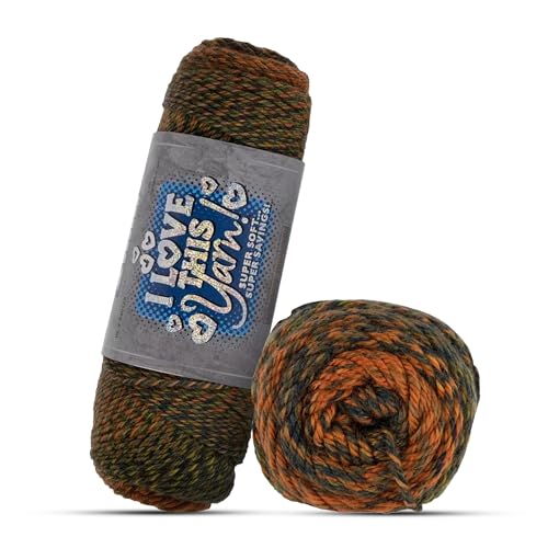 I Love This Yarn Medium – Soft Skein – 202 Yards of 100% Acrylic Yarn for Crocheting Blankets, Hats, & More – DIY Handcrafting Accessories