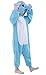 NEWCOSPLAY Childrens Panda Elephant Sleeping Wear Animal Onesies Cosplay Homewear (125#, Blue Elephant)