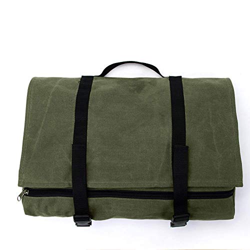 QEES Barkeepertasche, tragbare große Bar-Sets Rolltasche, Cocktail-Wergzeugtasche GJB309 (Armeegrün) – Bild 7