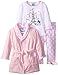 Baby Bunz Baby Girls' 3 Piece Paris Dreamer Robe and Pajama Set