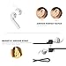 MeanLove AirPods Case, Accessories Kits for Airpods Charging Case, Flex Armor Series AirPods Cover Skin (MS18A1) with Keychain/Magnetic Airpods Strap/Airpods Ear Hook, Black