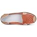 labato Women's Casual Leather Loafers Slip-On Slippers Driving Flat Shoes(8 M US,Orange)