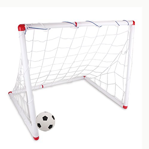 RuiyiF Soccer Goal Net for Toddlers Kids Includes Goal with Net Mini Soccer Ball Hand Pump Indoor Outdoor - Thumbnail 2
