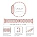 Wearlizer Light Purple Thin Leather Compatible with for iWatch Band 38mm 40mm Womens Slim Sport Strap Replacement Wristband Leisure Small Bracelet (Rose Gold Metal Clasp) Series 5 4 3 2 1 Edition