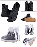 Benran Rain Shoe Covers Shoes Overshoes Boot Gear Zippered Shoes for Men and Women