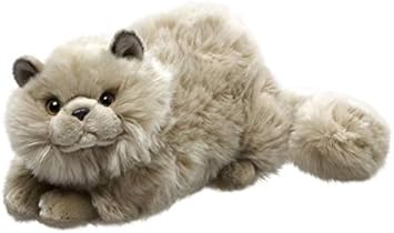 Carl Dick Peluche Chat Gris Couché 30cm Jouet 1654002