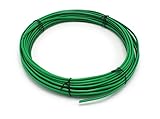 THE CIMPLE CO - Solid Copper Grounding Wire - Proudly Made in America - Ground Protection Satellite Dish Off-Air TV Signal - UV Jacketed Antenna Electrical Shock # 10 Gauge AWG THHN - Green 50 FT
