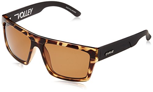 Carve Eyewear Volley Tortoise/Matte Black With Polarized Brown Lens