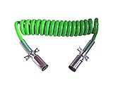7-WAY TRUCK AND TRAILER ELECTRICAL COILED CABLE ABS