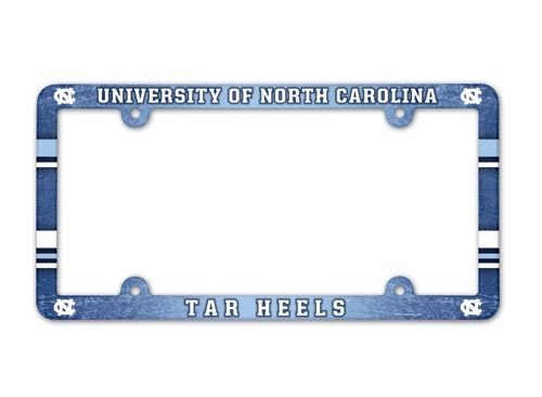 NCAA License Plate with Full Color Frame, University of North Carolina