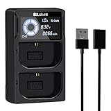 LP-E6 Battery Charger for Canon EOS 5D Mark II III IV, 5DS, 5DS R, 6D, 60Da, 7D, 70D, 80D, 7D Mark II and More Cameras, LP-E6N Camera Battery Charger with Car Charger, Replace Canon LC-E6 Charger