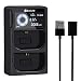 LP-E6 Battery Charger for Canon EOS 5D Mark II III IV, 5DS, 5DS R, 6D, 60Da, 7D, 70D, 80D, 7D Mark II and More Cameras, LP-E6N Camera Battery Charger with Car Charger, Replace Canon LC-E6 Charger primary