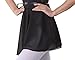 WOOSUN Women Girls Chiffon Ballet Skirt Dance Wrap Skirt Adjustable Waist Tie Ballet Skirts 38cm (Black)