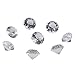 LONGWIN 30mm(1.2 inch) Crystal Diamond Themed Dinner Party Table Decoration Party Favors Gift Idea Pack of 8 (Clear)