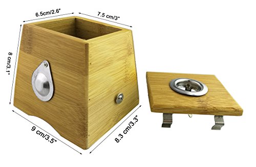 Winterworm Bamboo One Hole Healing Box for Moxa Moxibustion Medicine Therapy