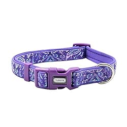 YUDOTE Durable Dog Collar with Maple Leaves