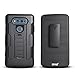 Starshop LG V20 Case, [Dual Layers] Kickstand with [0.33m 9H Tempered Glass Screen Protector Included] and Locking Belt Clip (Black)