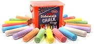 Chalk City Sidewalk Chalk, 20 Count, 7 Different Colors, Jumbo Chalk, Non-Toxic, Washable, Art Set
