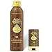 Sun Bum Original Moisturizing Sunscreen Spray SPF 30 (6 oz) & Face Stick SPF 30 (.45 oz). Vegan and Reef Friendly (Octinoxate & Oxybenzone Free) Broad Spectrum UVA/UVB Sunscreen with Vitamin E