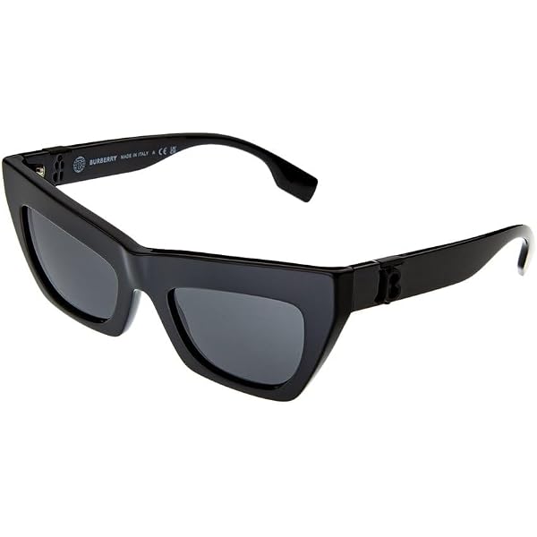 Amazon.com: BURBERRY Sunglasses BE 4405 409387 Black Dark  display picture 3