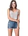 Aphratti Women's Sleeveless V-Neck Crochet Crop Top Shirt