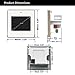 HELMER Wall Mount Bluetooth Receiver Volume Controller, in Wall Stereo Audio Amplifier with Touch Screen for USB,TF Card, FM Radio, Home Speaker System, White, L60thumb 3