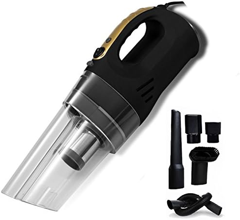 Car Vacuum Cleaner, Cheyoll 12V 100W Auto Wet Dry 3000PA Suction Handheld Vacuum Cleaner with Stainless Steel HEPA Filter, LED Light, 4.5m/14.76ft Power Cord