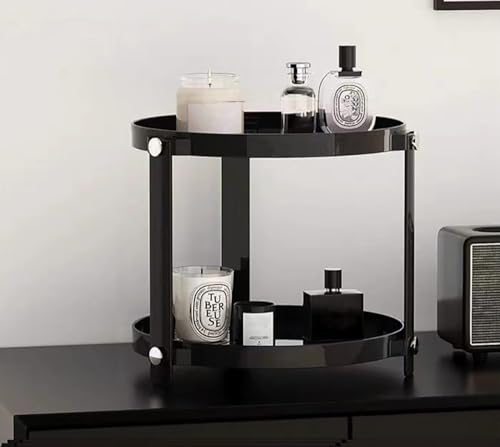 ダブルトレイ ファミリートレイ 収納 卓上用トレイ盆 おしゃれト トレー プラスチック 洗える トレー 卓上用トレイ 小物置き北欧風 円形
