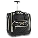 BEBE Women's Leena-Wheeled Under The Seat Carry On Bag, Black, One Size
