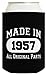 60th Birthday Gifts For Women Made In 1965 Original Parts 2-Pack Can Drink Thermocoolers Black