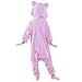 Newcosplay Unisex Children Pink Pig Pyjamas Halloween Costume (8-height 53-55