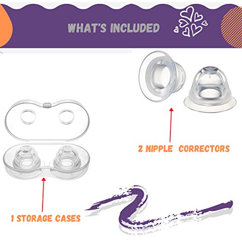 Breastfeeding Nipple Shield Enhancer Pair Nip Puller Enhancer For
