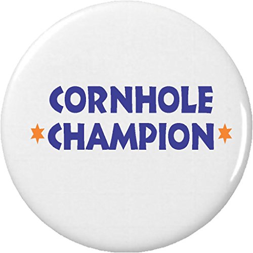 Cornhole Champion 2.25â€ Large Pinback Button Pin Corn Hole Toss Bean Bag