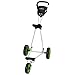 Caddymatic Golf Continental 3 Wheel Folding Golf Push/Pull Cart White/Green