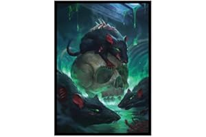 Fantasy North - Plague Rats - 100 Smooth Matte TCG Trading Card Sleeves - Fits Magic MTG Commander Pokemon and Other Card Games - Playing Card Sleeves