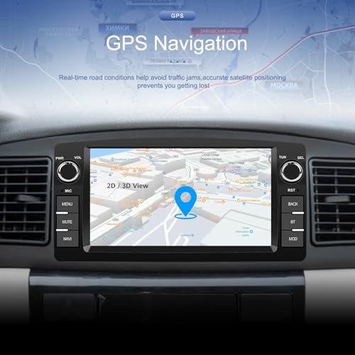 Fuluku 2+64G Android 13 Car Radio for Toyota Corolla E120 2000-2006 with Wireless Carplay Android Auto, 7 Inch Touch Screen Radio with Bluetooth/WiFi/GPS/Security Camera/FM/RDS/SWC
